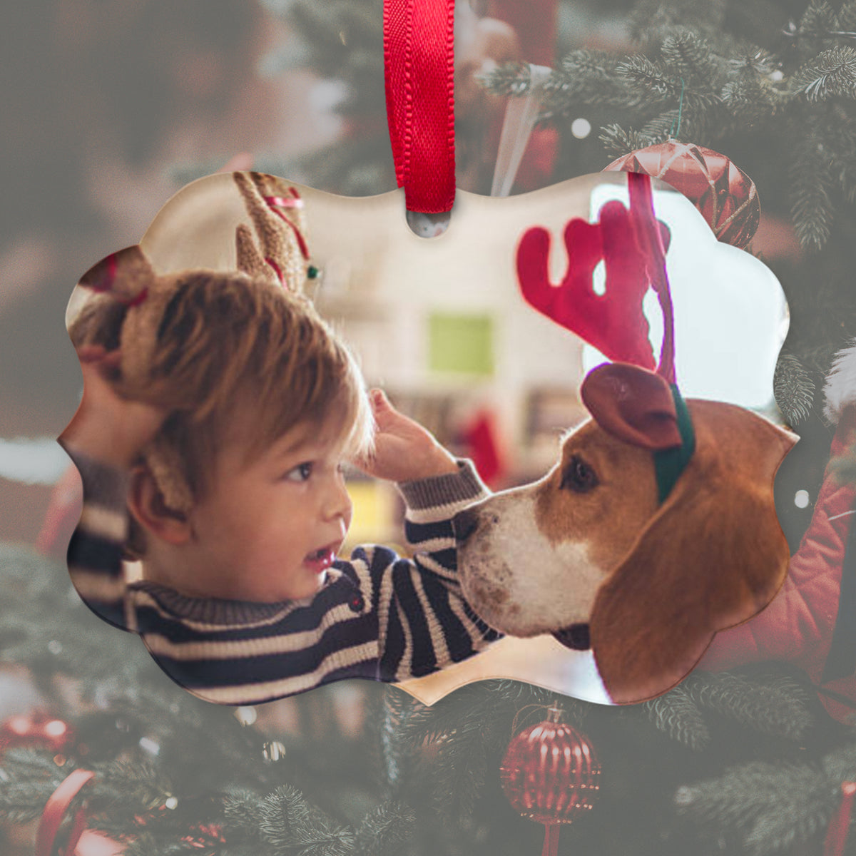 Custom Christmas Holiday Acrylic Ornament