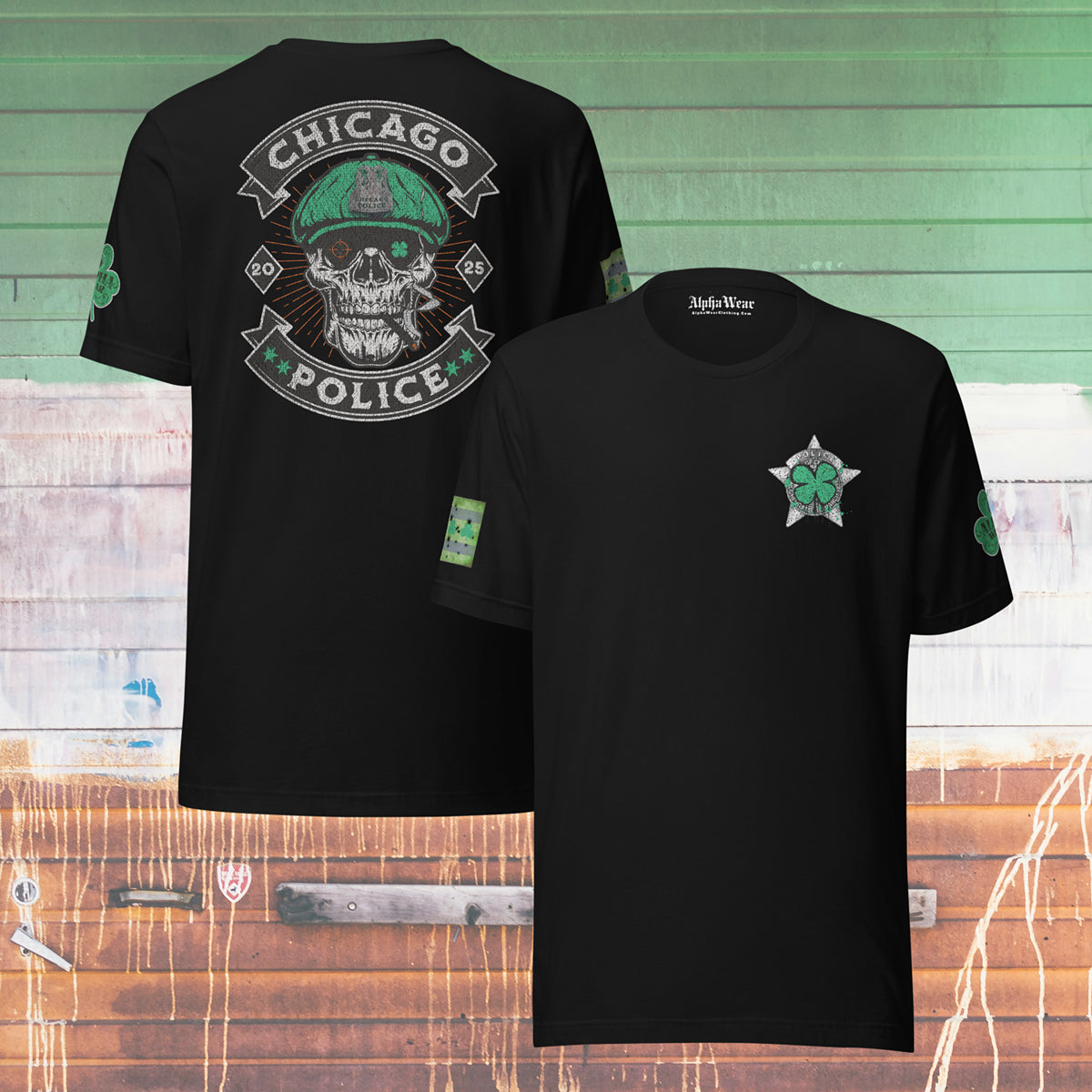 Chicago Police Irish St. Patrick's Day T-Shirt by Alpha Wear