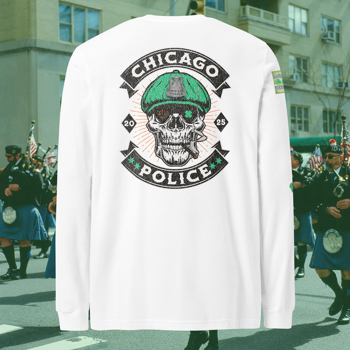 Chicago Police St. Patrick’s Day Long Sleeve T-Shirt by Alpha Wear