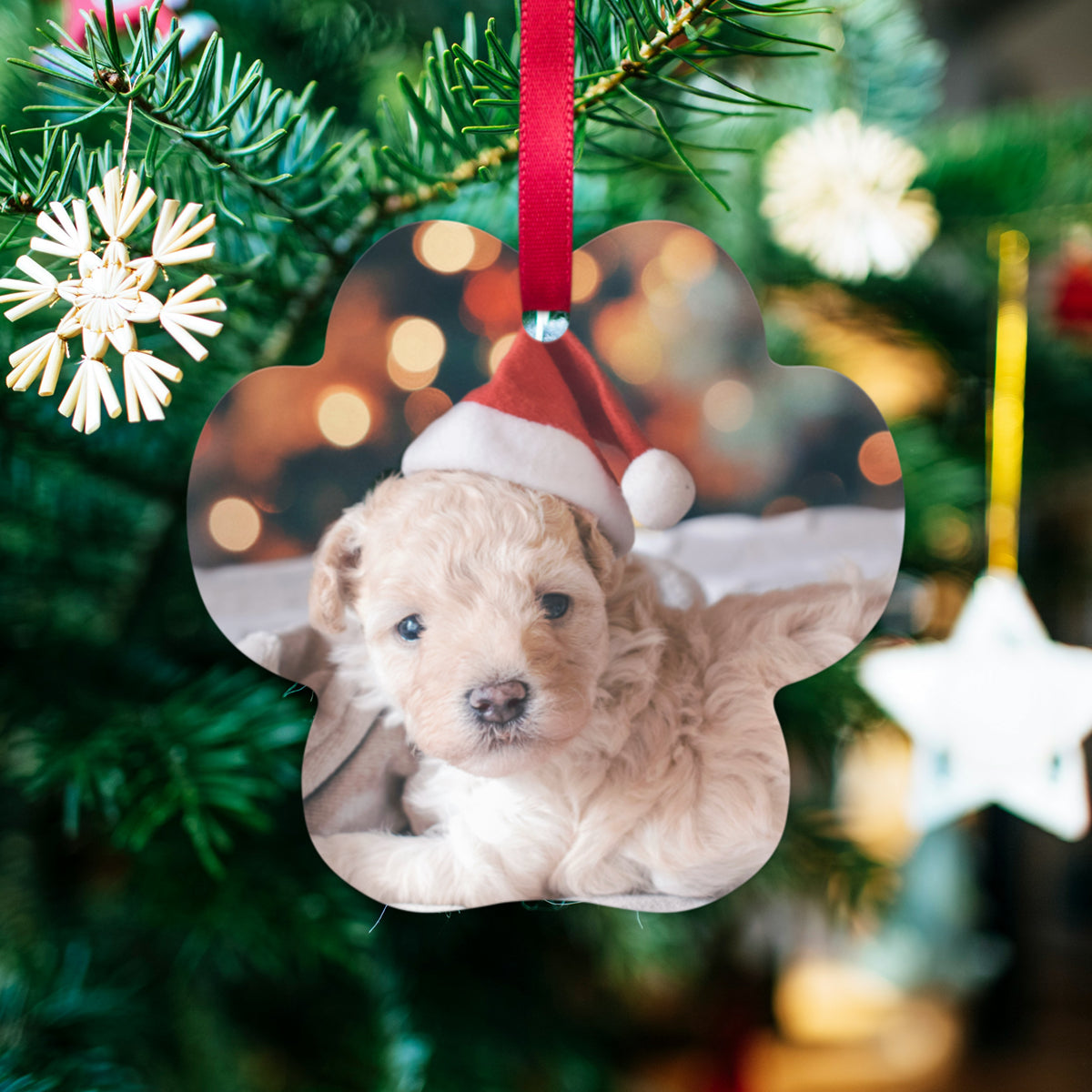 Customizable Christmas Holiday Ornament by Alpha Wear