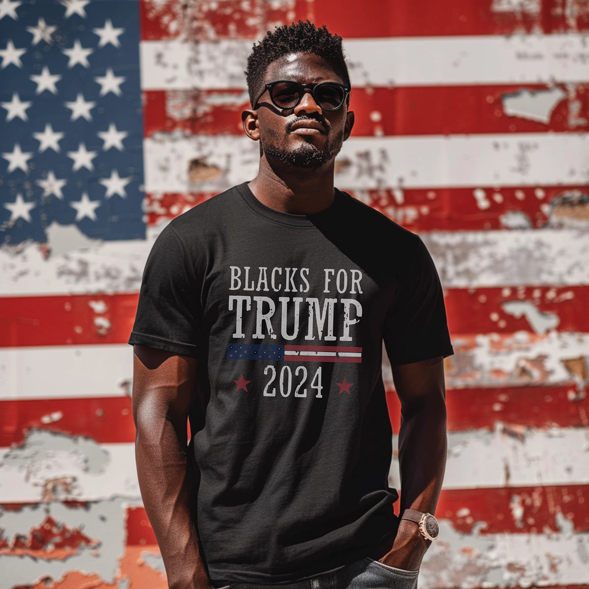 Blacks for Trump 2024 T-Shirt Tee Shirt