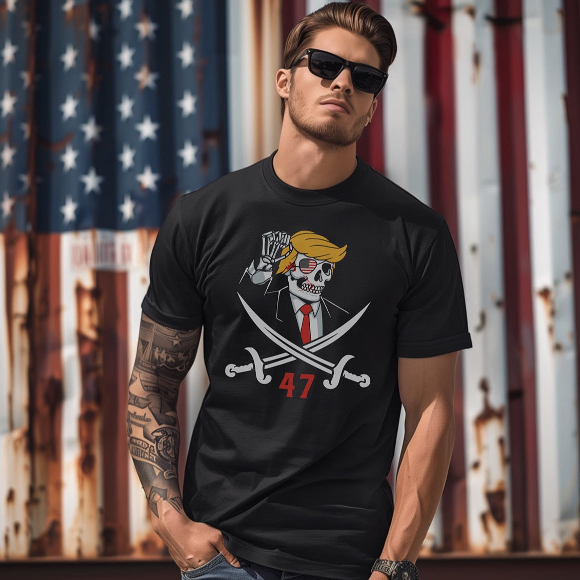 Trump 2024 47 Skeleton T-Shirt