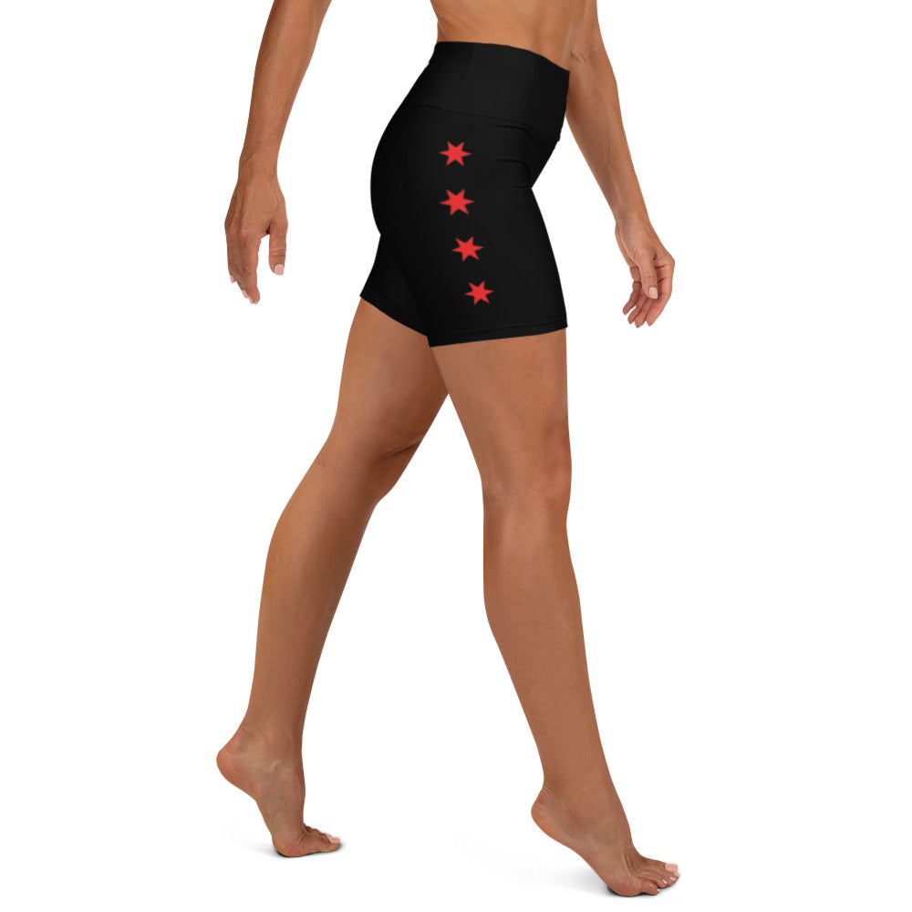 Chicago Police Marquette Ogden District 010 Yoga Shorts | Law Enforcement Apparel