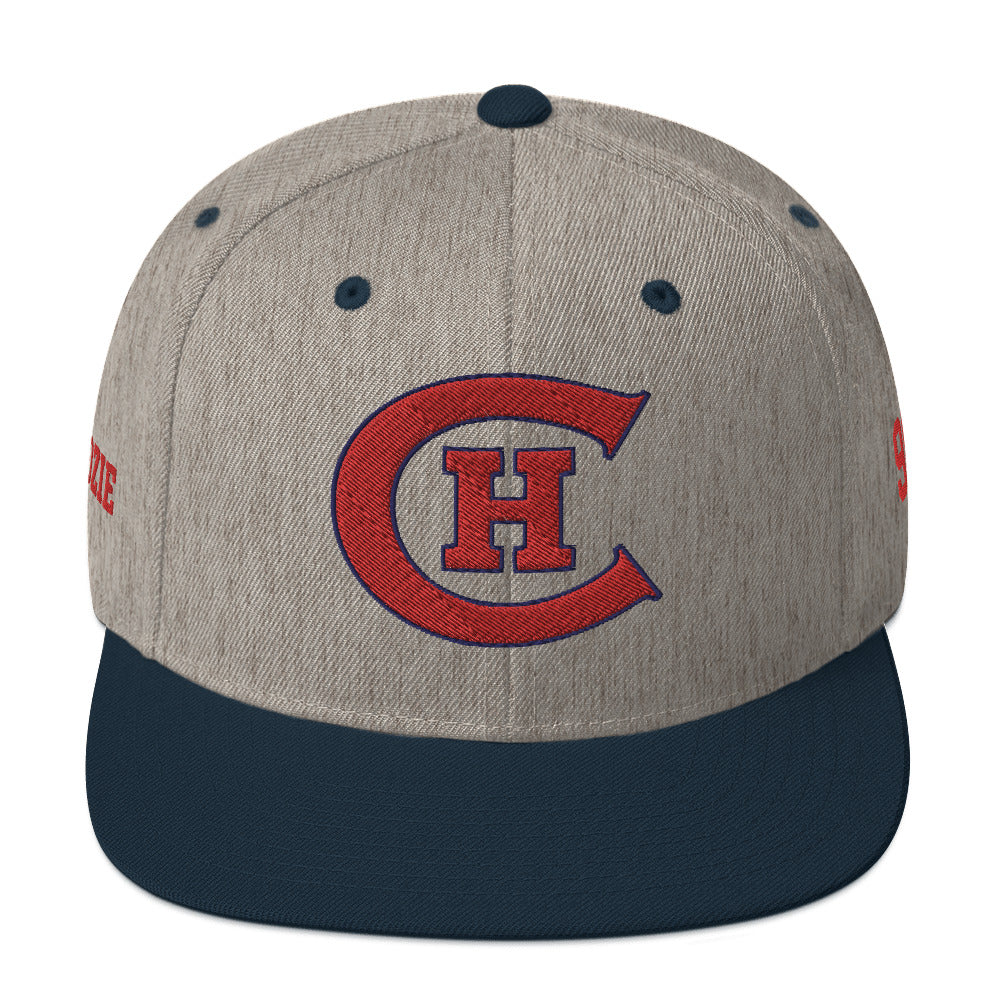Chicago Hockey Club Old Time Hockey Customizable Snapback Hat by Alpha Hockey Club