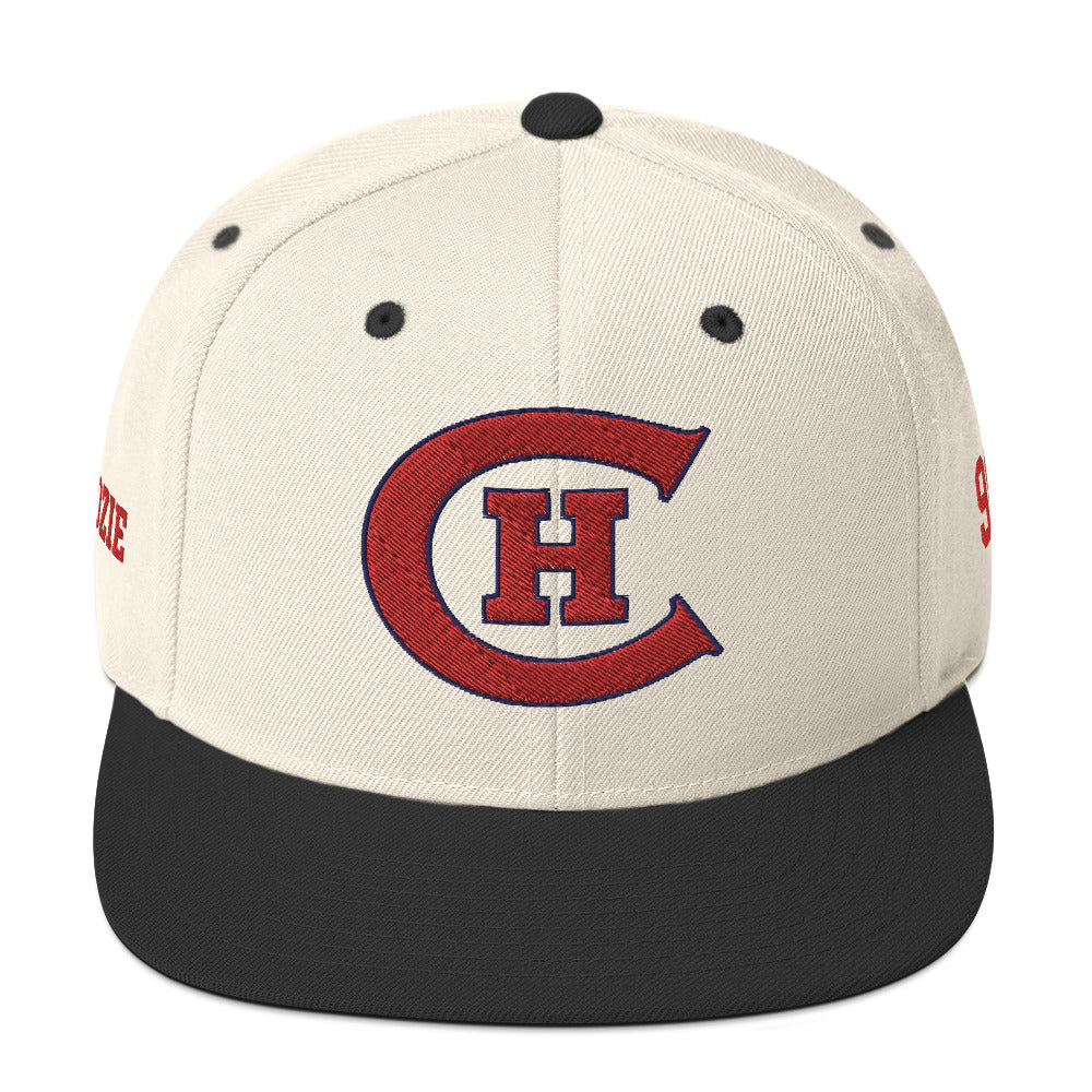 Chicago Hockey Club Old Time Hockey Customizable Snapback Hat by Alpha Hockey Club