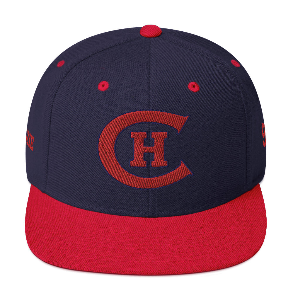 Chicago Hockey Club Old Time Hockey Customizable Snapback Hat by Alpha Hockey Club