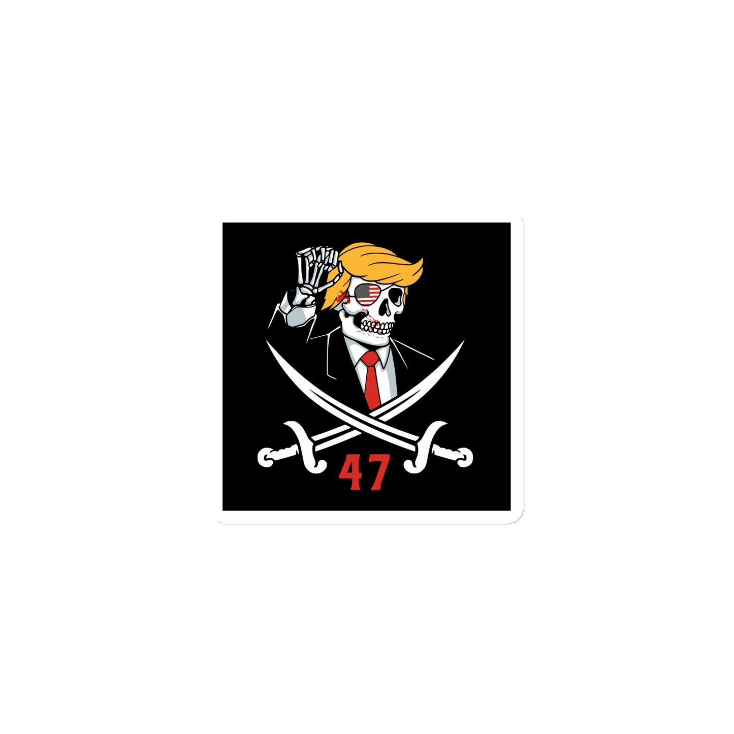 Trump 47 Skeleton Magnet