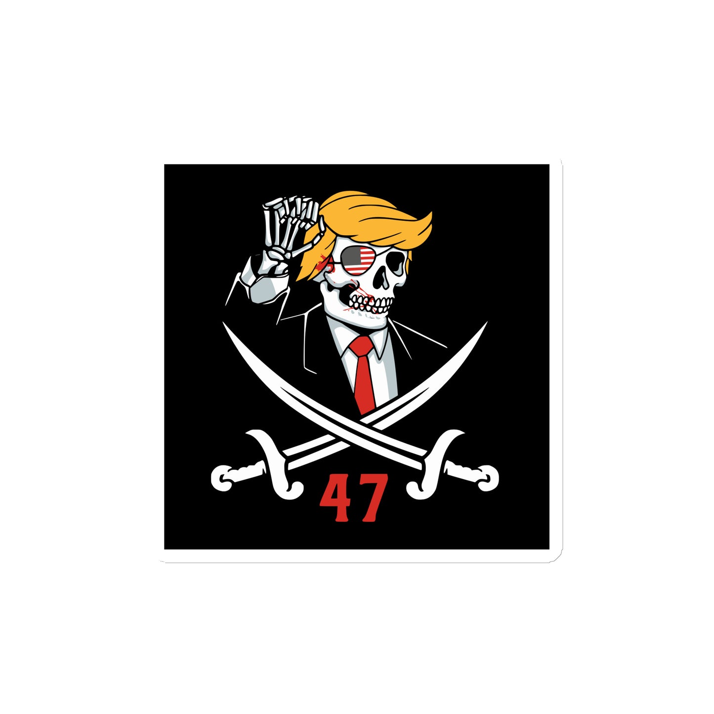 Trump 47 Skeleton Magnet