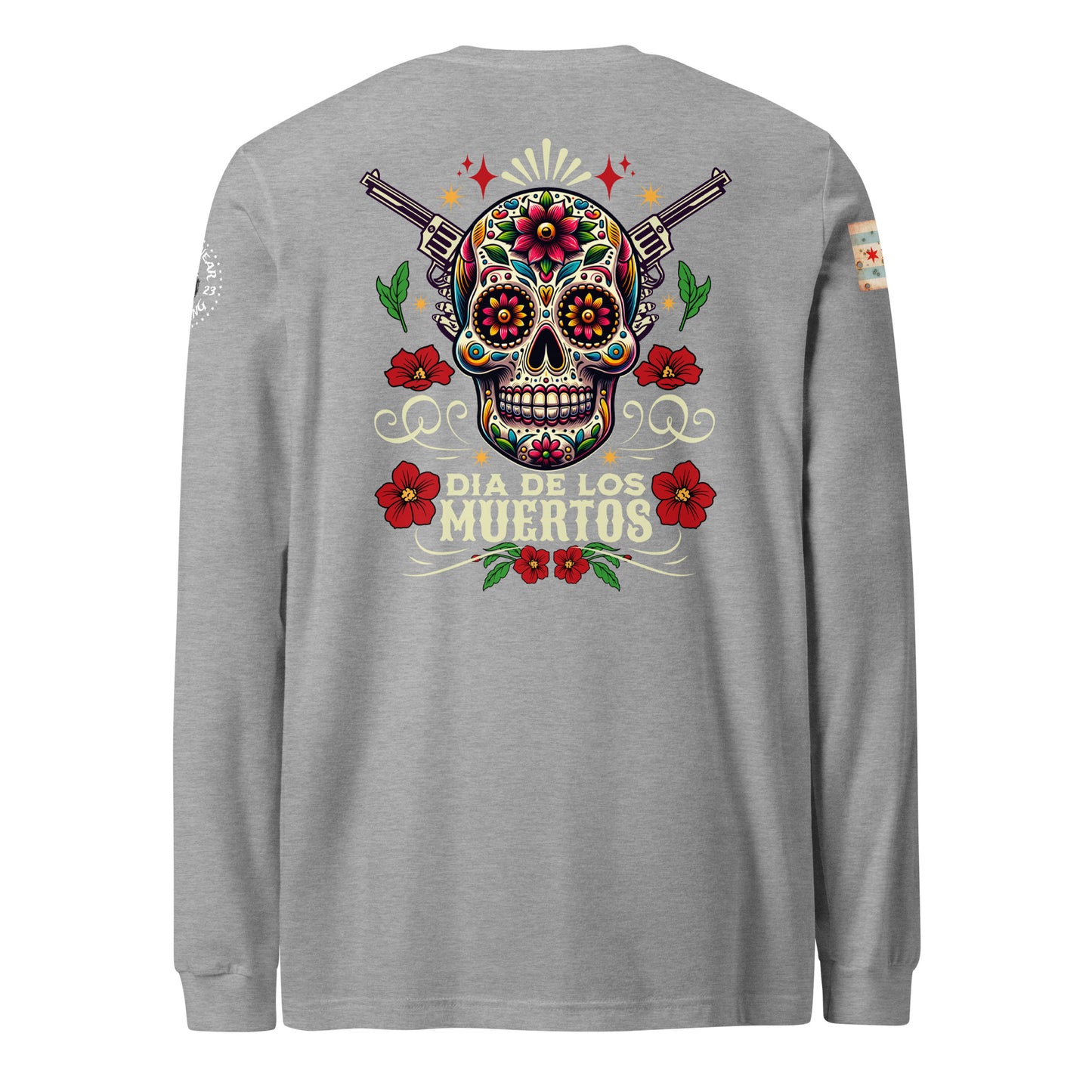 Chicago Police "Dia De Los Muertos" Long Sleeve T-Shirt by Alpha Wear