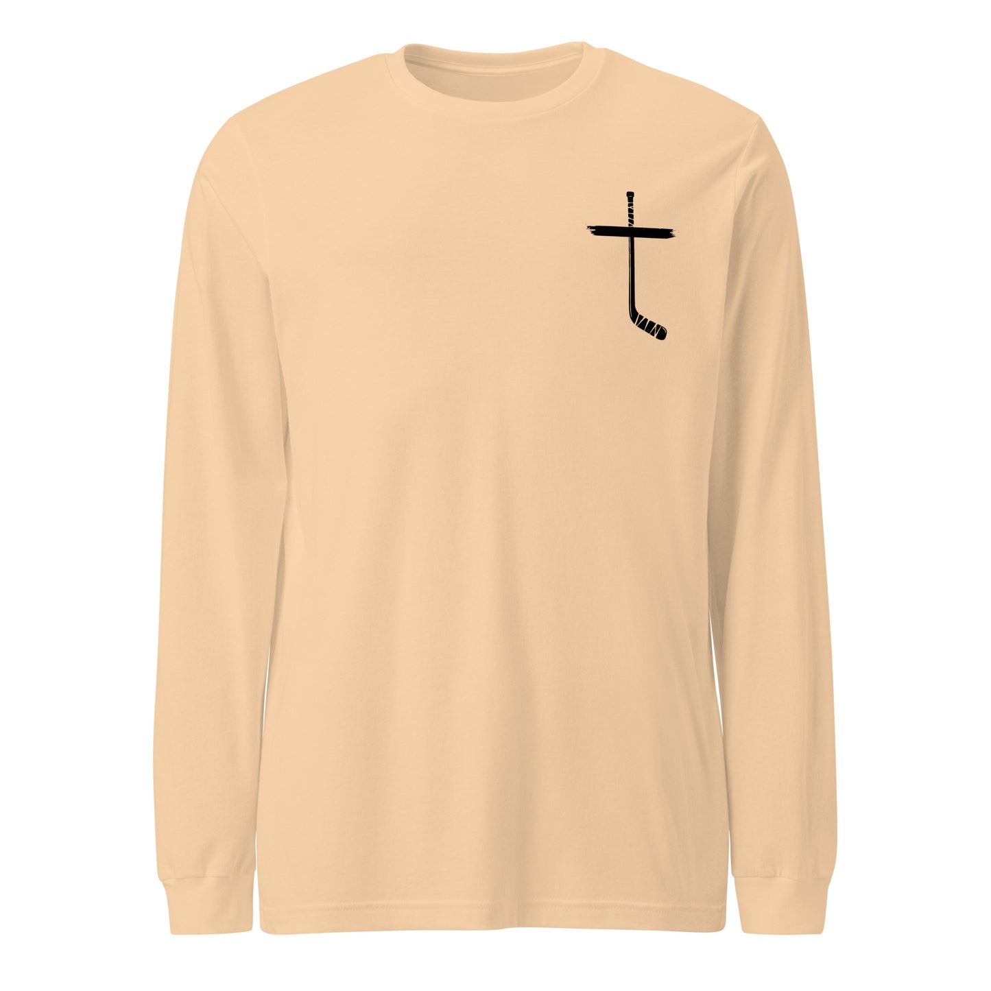 "Hockey Jesus Cross” Long Sleeve T-Shirt by Alpha Wear
