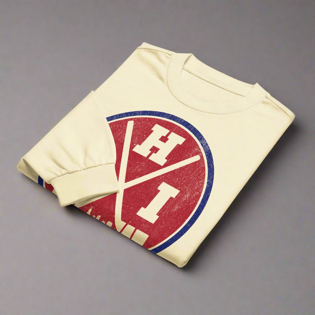Chicago Hockey Heavy Weight Long Sleeve T-Shirt by Alpha Hockey Club