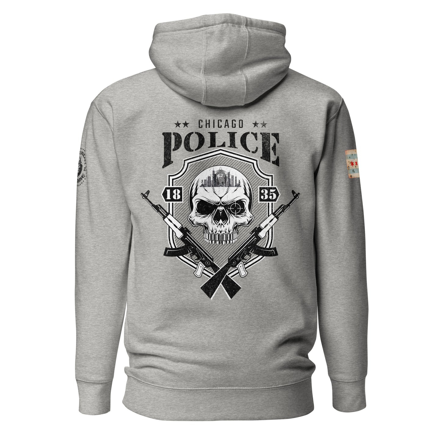 “Sniper Skull” Chicago Police Hoodie by Alpha Wear