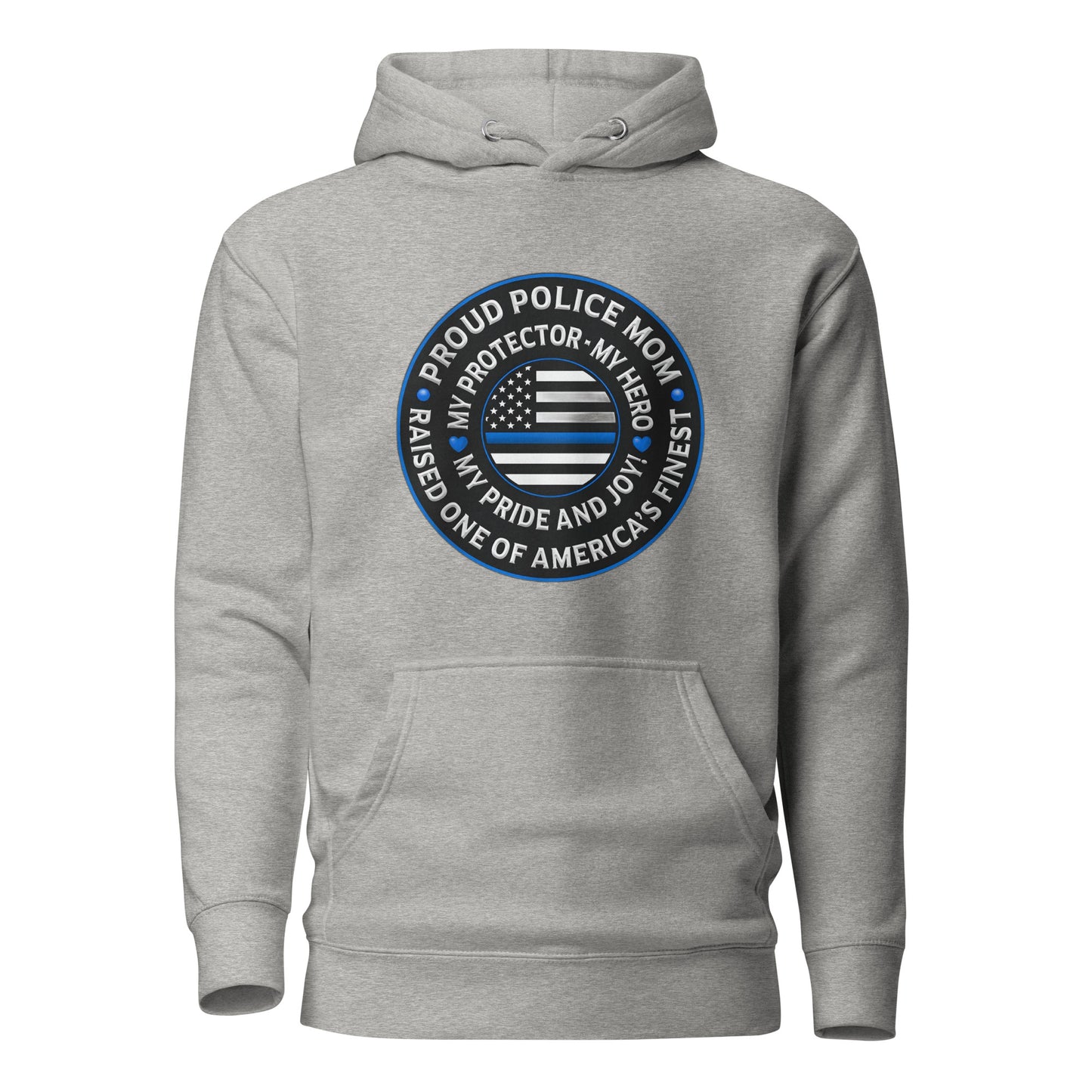 Proud Police Mom - Mother's Day Hoodie (Front Logo)