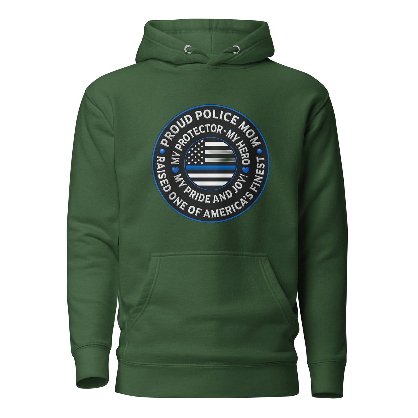 Proud Police Mom - Mother's Day Hoodie (Front Logo)