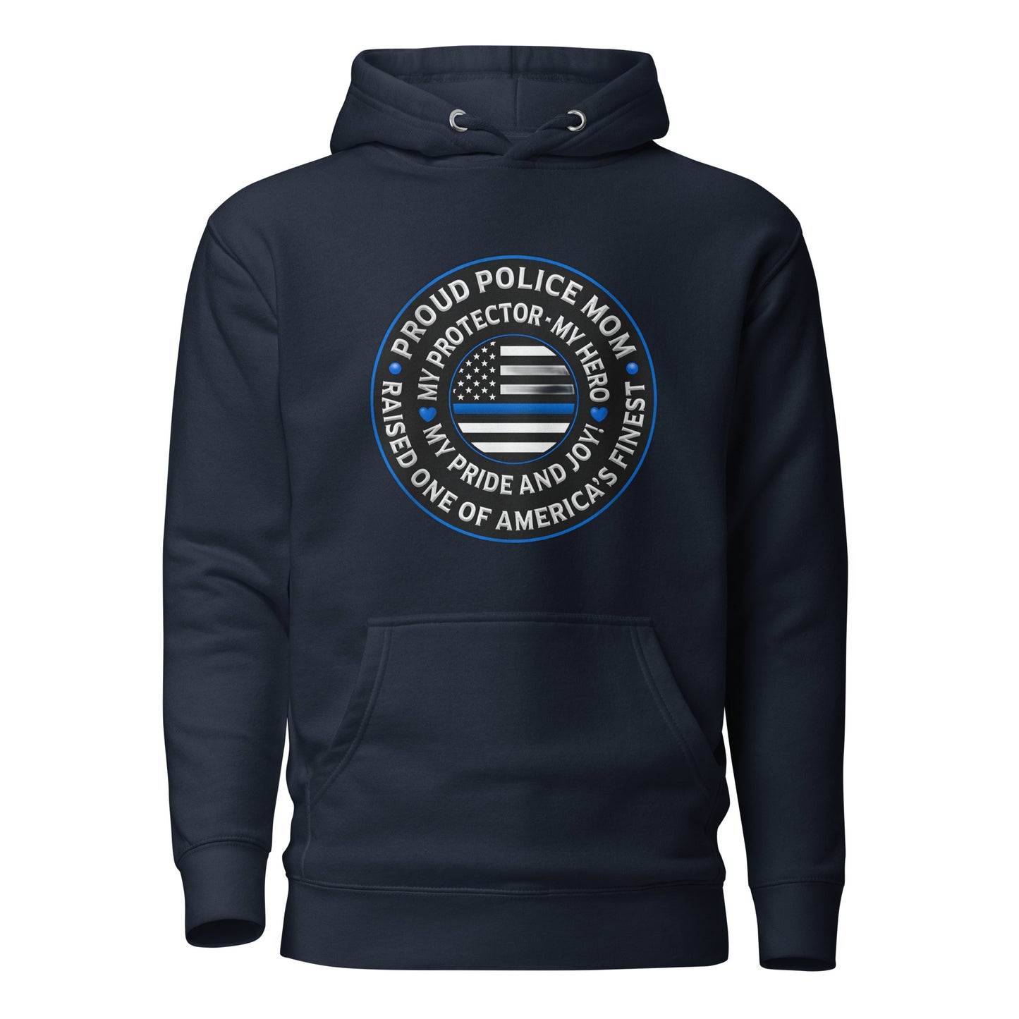 Proud Police Mom - Mother's Day Hoodie (Front Logo)