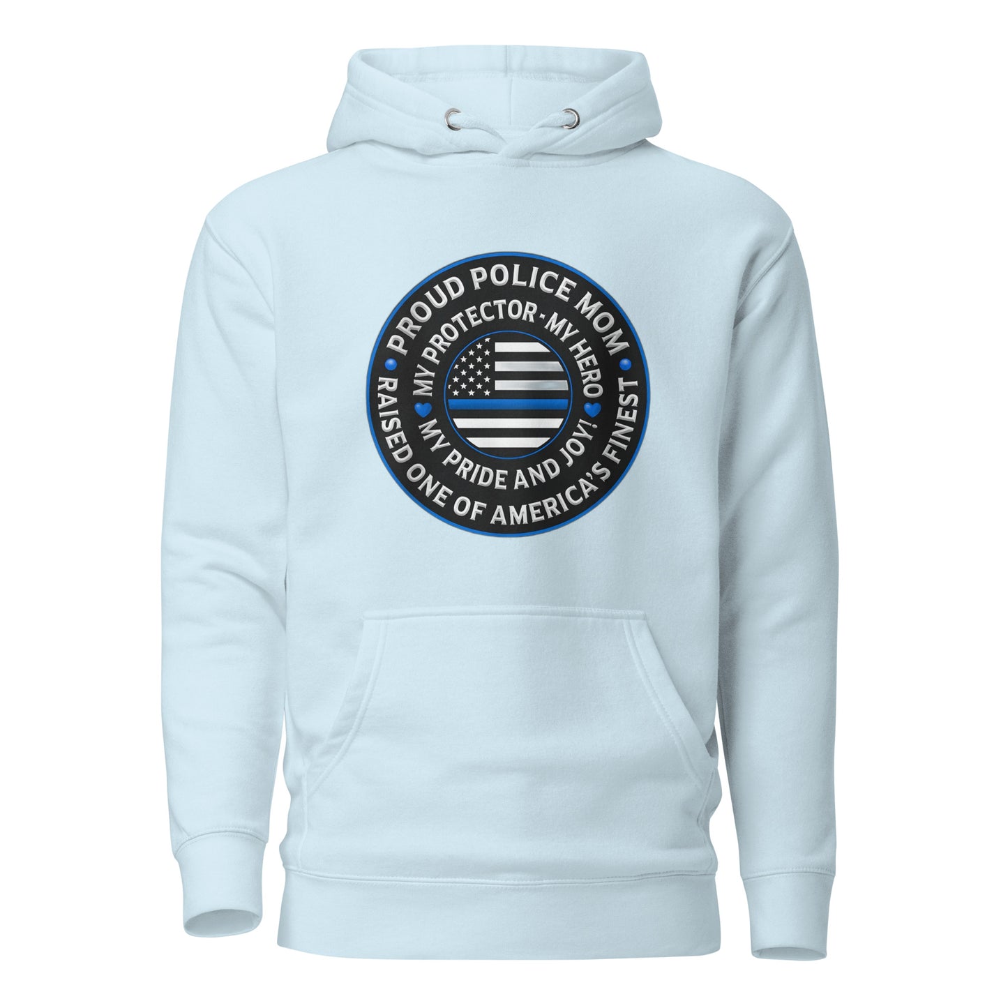 Proud Police Mom - Mother's Day Hoodie (Front Logo)