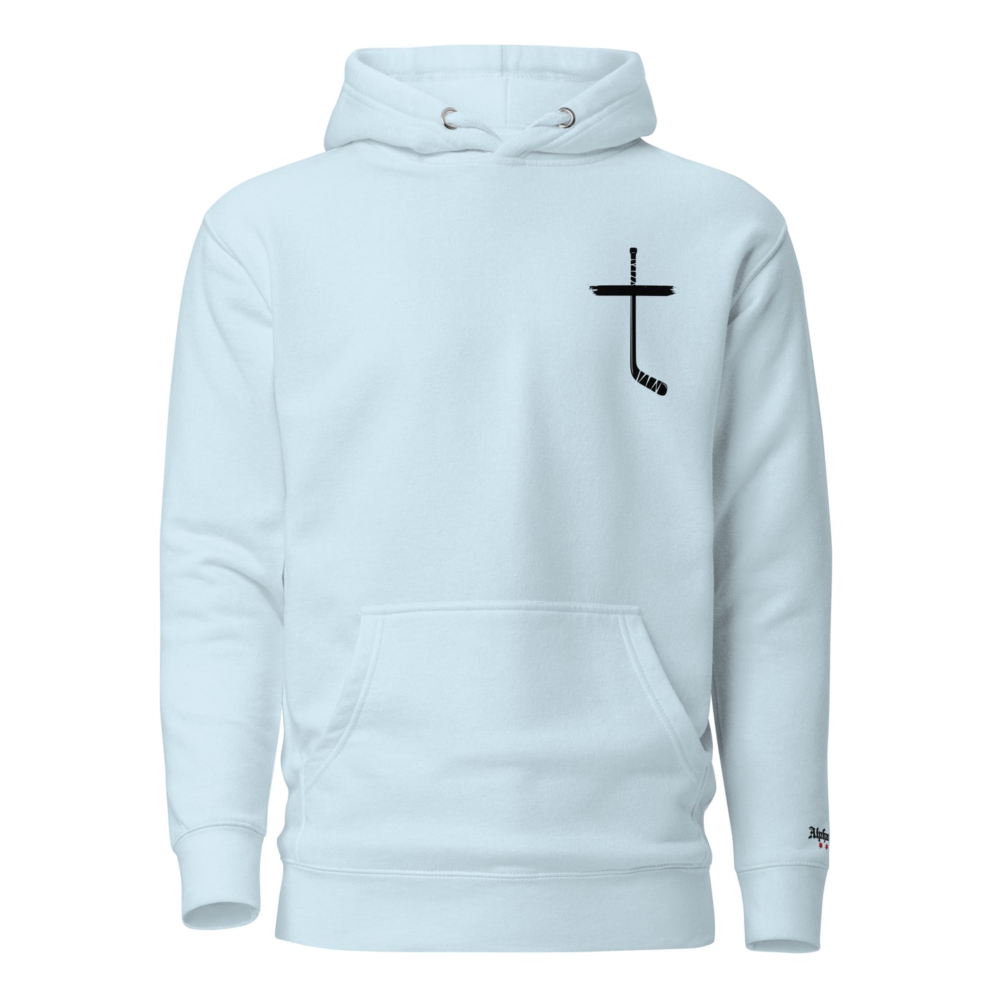 "Hockey Jesus Cross" Hoodie by Alpha Wear