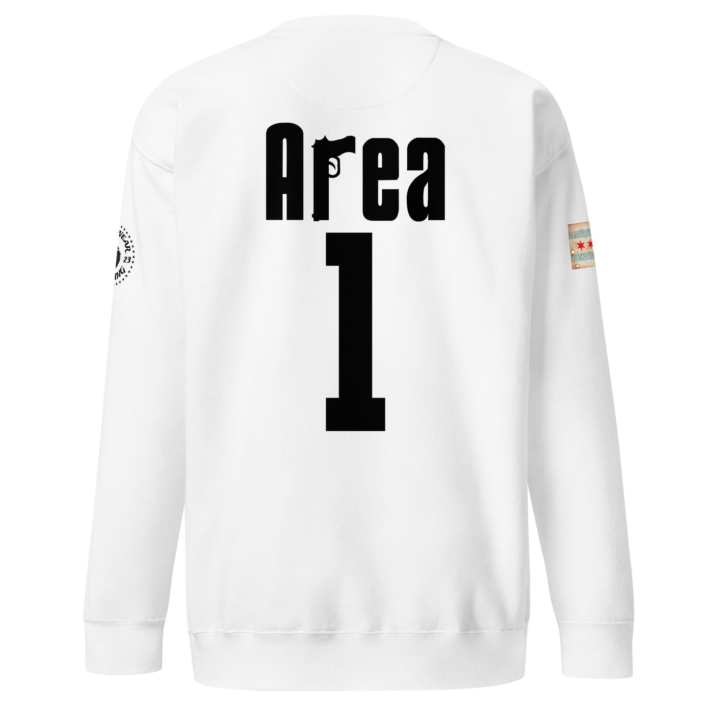 Area 1 - Chicago Police Detective Division Area 1 Sopranos Inspired Crewneck Sweatshirt By Alpha Wear