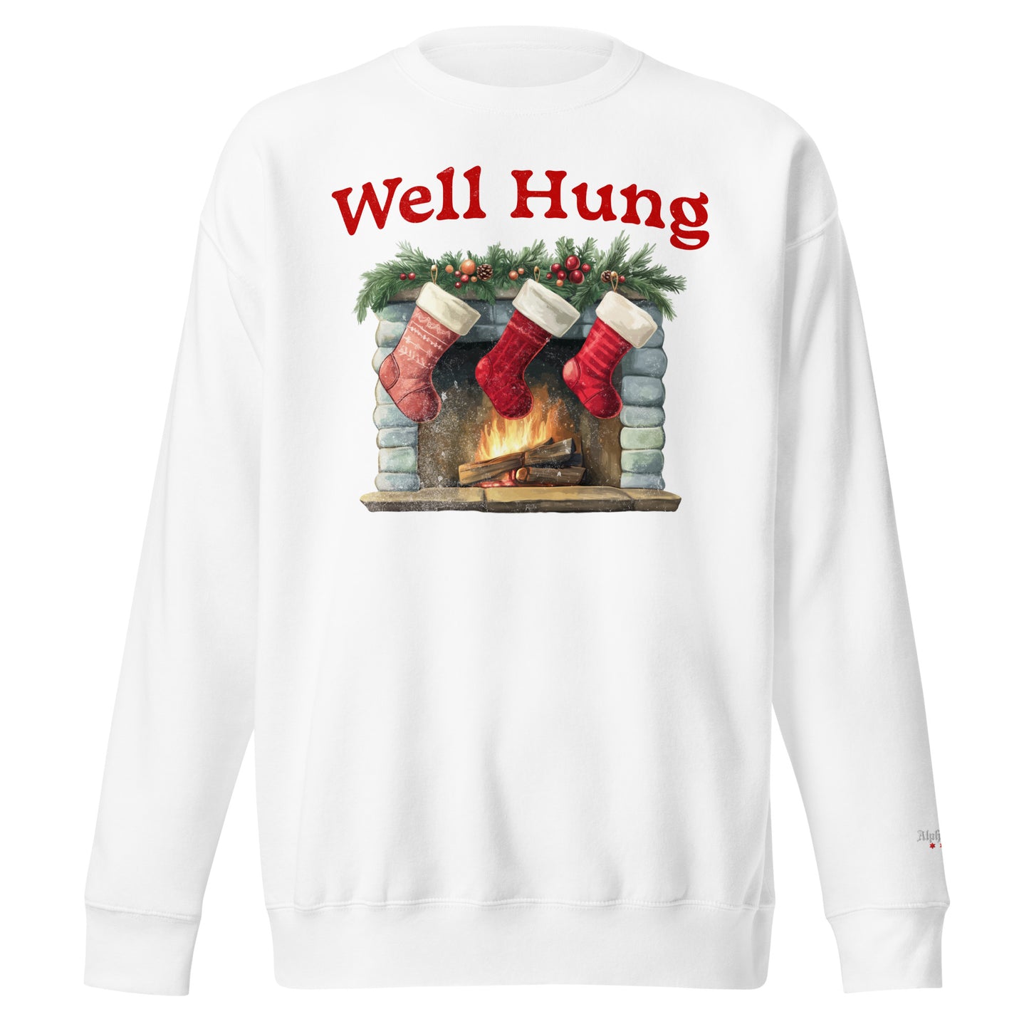 “Well Hung” Christmas Holiday Noodie Crewneck Sweatshirt