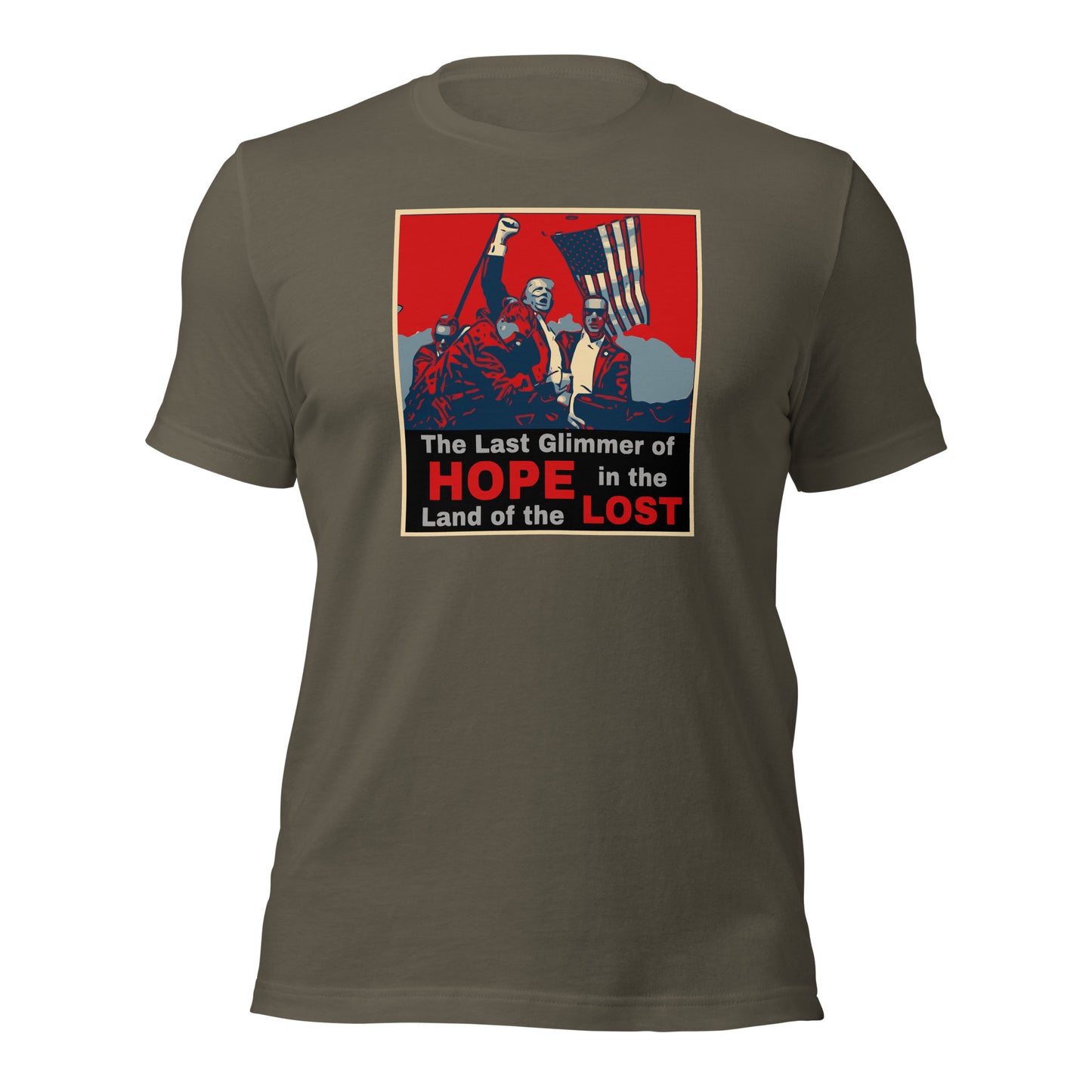 Trump 2024 T-Shirt - “The Last Glimmer of Hope, In the Land of the Lost" Tee - Political Statement Shirt - MAGA Apparel - Pro-Trump Graphic Tee