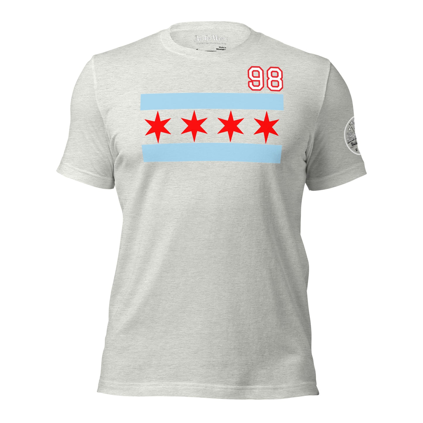 Chicago Hockey Club Customizable Chicago Flag T-Shirt by Alpha Hockey Club