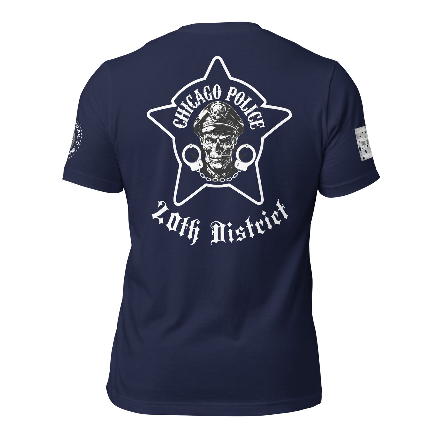 District 020 - Chicago Police Lincoln District - CPD Biker Inspired T-Shirt