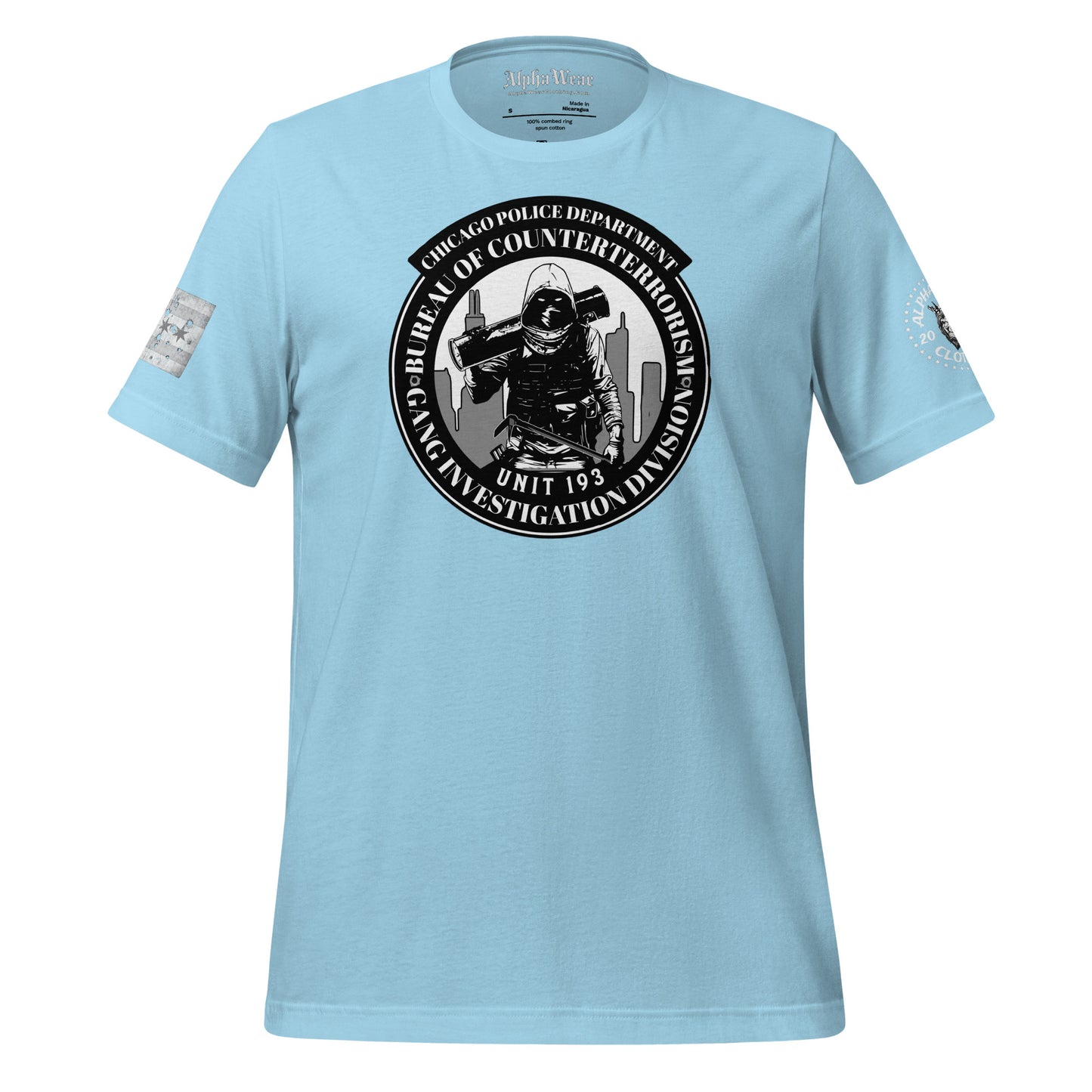 Unit 193 - Chicago Police Department - CPD BCT GID T-Shirt (Front Image)