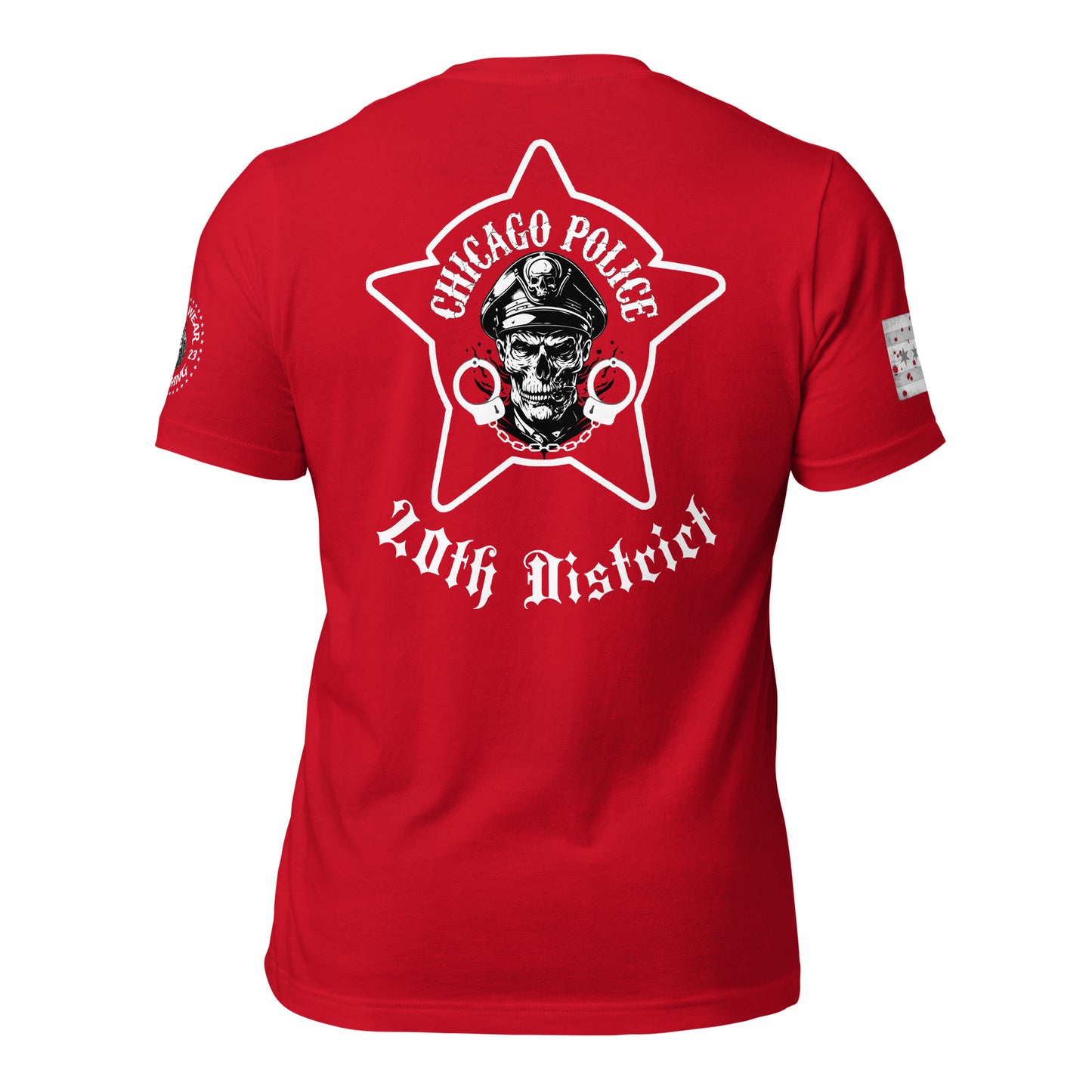 District 020 - Chicago Police Lincoln District - CPD Biker Inspired T-Shirt
