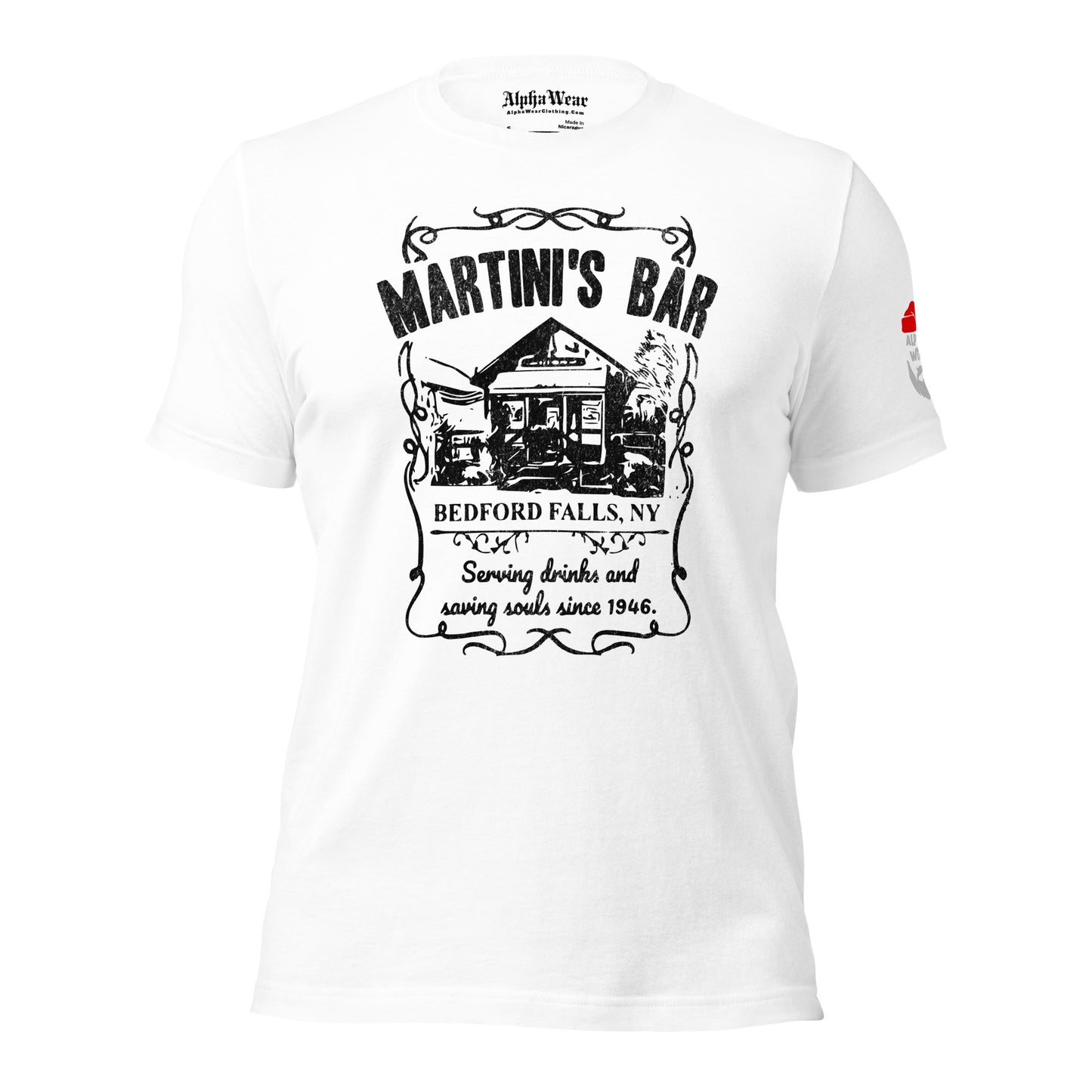 It’s A Wonderful Life “Martini’s Bar” Christmas Holiday T-Shirt