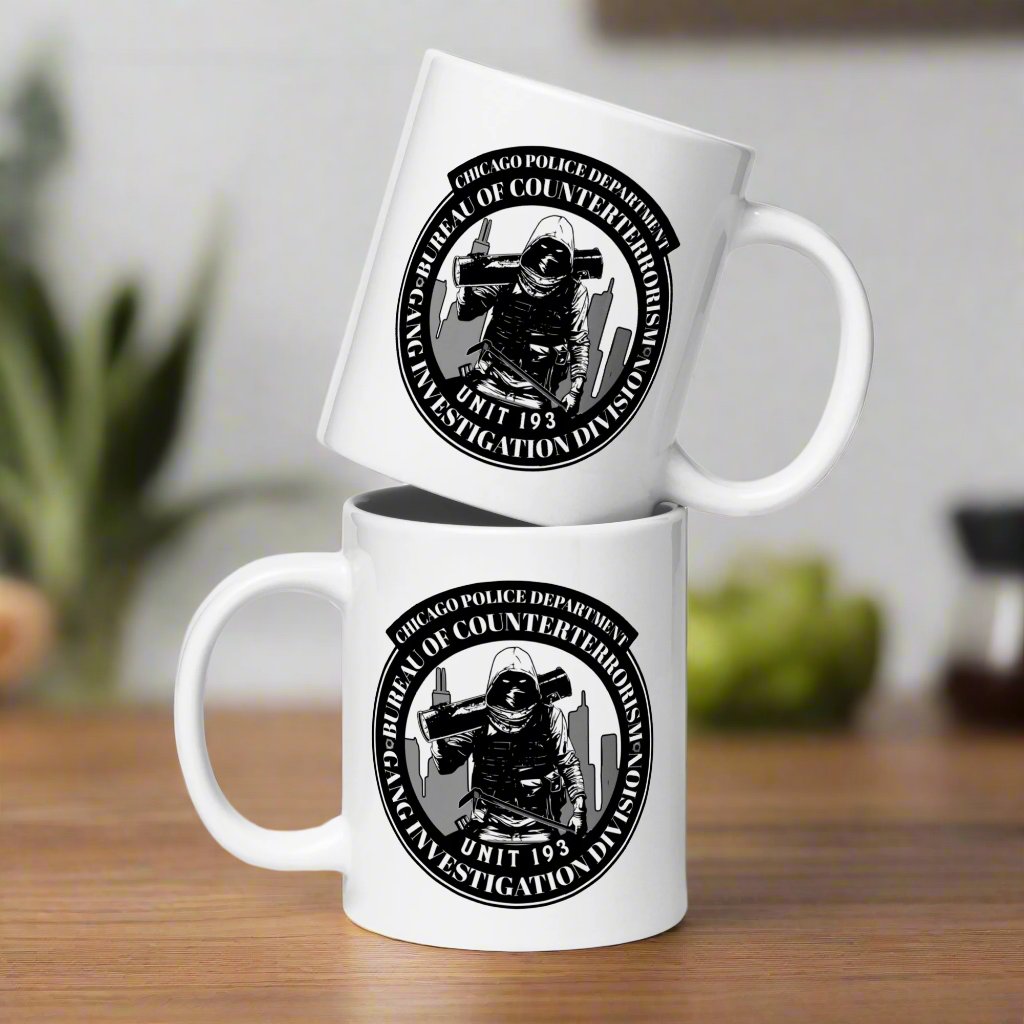 Unit 193 - Chicago Police Department - CPD BCT GID White Coffee Tea Mug Cup