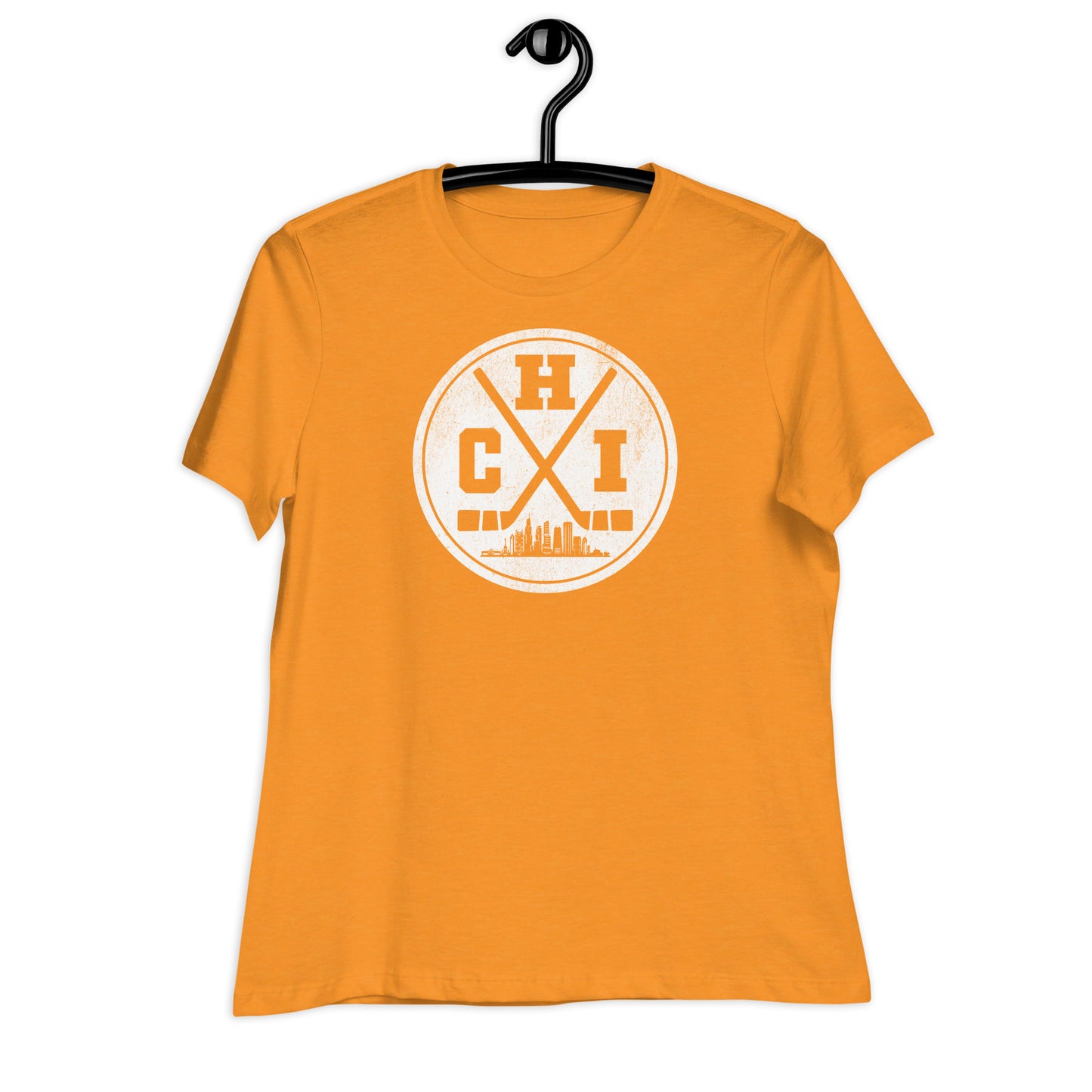 Chicago Hockey Logo Women's Relaxed T-Shirt by Alpha Hockey Club