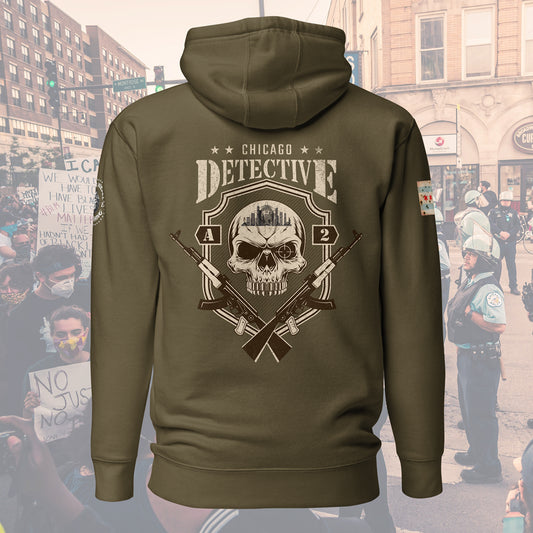 Area 2 - Chicago Police Detective Division Area 2 “Sniper Skull” Hoodie by Alpha Wear