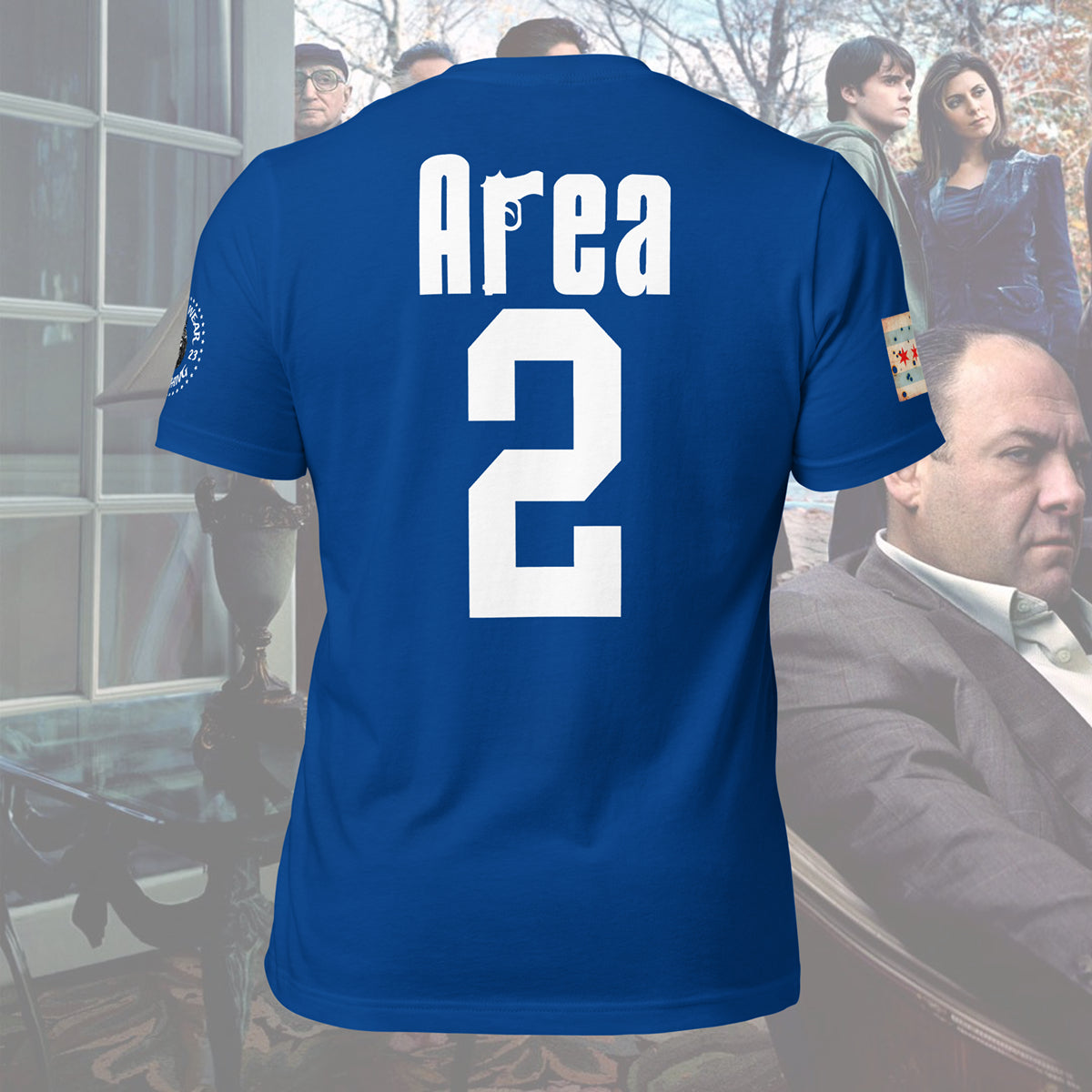 Area 2 - Chicago Police Detective Division Area 2 Sopranos Inspired T-Shirt By Alpha Wear