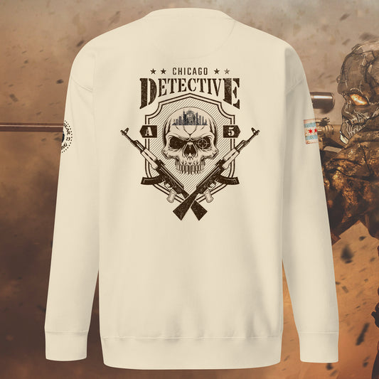 Area 5 - Chicago Police Detective Division Area 5 “Sniper Skull” Crewneck Sweatshirt by Alpha Wear