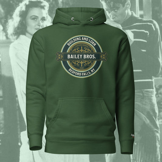 It’s a Wonderful Life “Bailey Bros” Christmas Holiday Hoodie by Alpha Wear