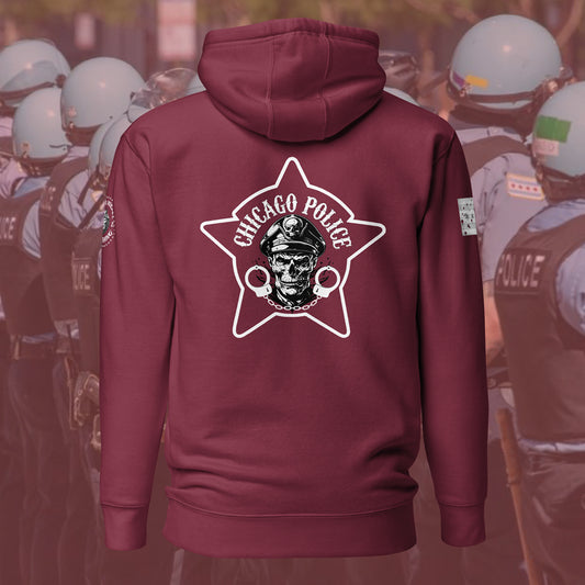 Chicago Police Biker Inspired Hoodie by Alpha Wear