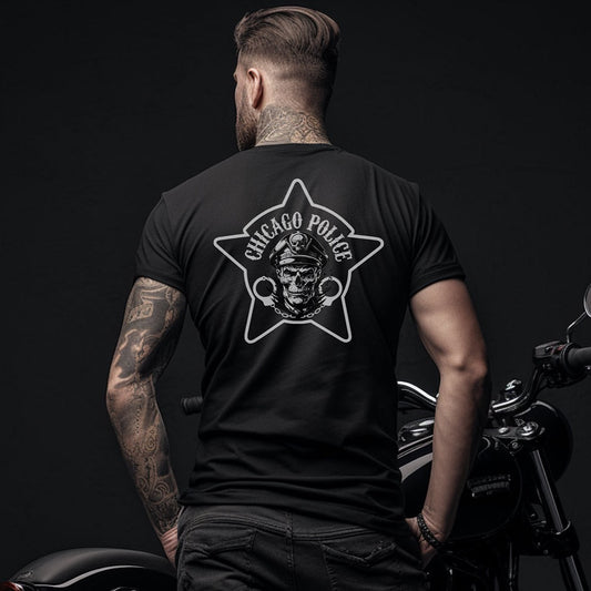 Chicago Police - CPD Biker Inspired Tee Shirt