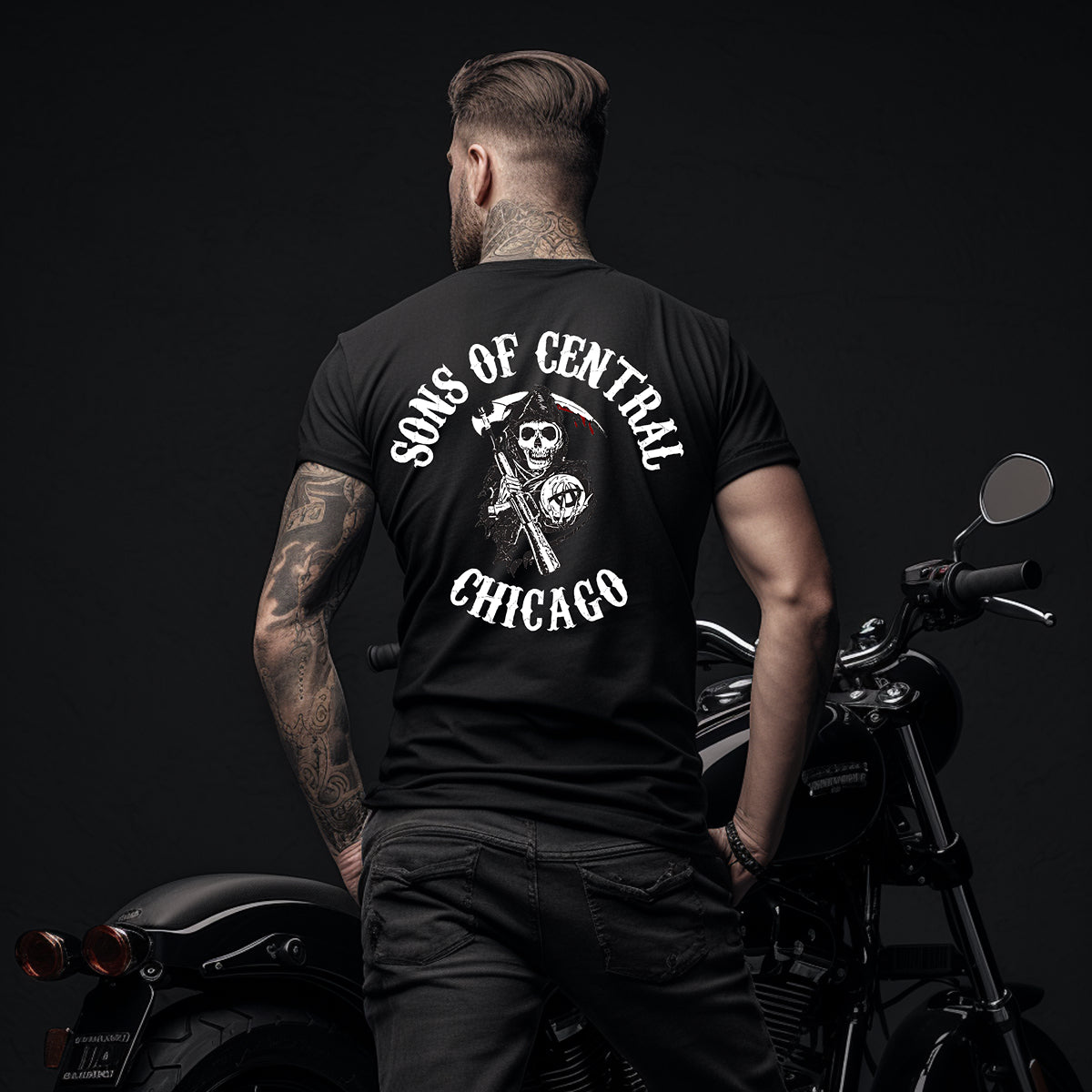 District 001 - Central: Chicago Police Sons of Anarchy Inspired Tee Shirt