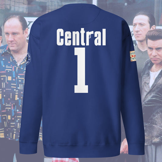 District 001 - Chicago Police 001st District Central Sopranos Inspired Noodie Crewneck Sweatshirt by Alpha Wear