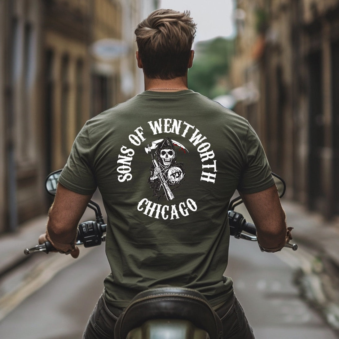 District 002 - Wentworth: Chicago Police Sons of Anarchy Inspired Tee Shirt