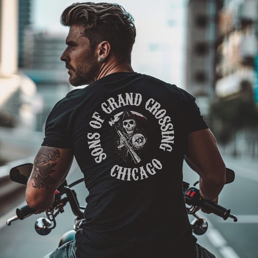 District 003 - Grand Crossing: Chicago Police Sons of Anarchy Inspired Tee Shirt