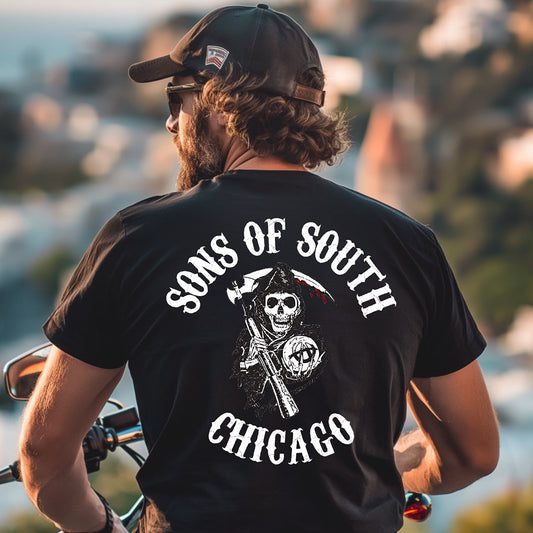 District 004 - South Chicago: Chicago Police Sons of Anarchy Inspired Tee Shirt