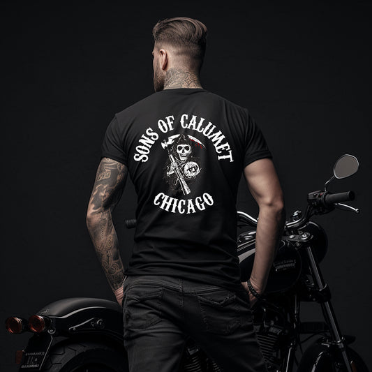 District 005 - Calumet: Chicago Police Sons of Anarchy Inspired Tee Shirt