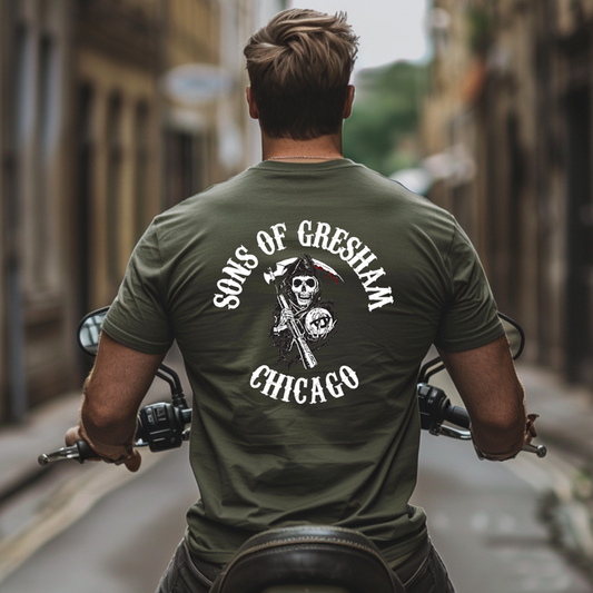 District 006 - Gresham: Chicago Police Sons of Anarchy Inspired Tee Shirt