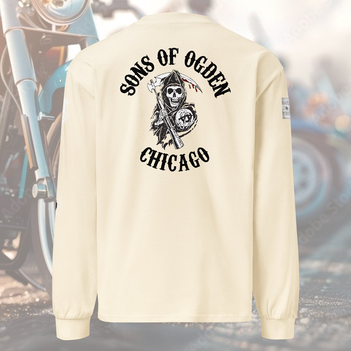 District 010 - Chicago Police "Sons of Ogden” Heavy Weight Long Sleeve T-Shirt by Alpha Wear