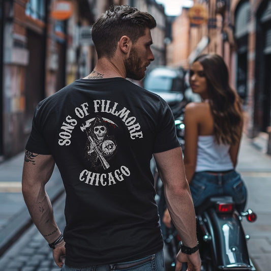 District 011 - Chicago Police 011th District Fillmore Sons of Anarchy T-Shirt by Alpha Wear