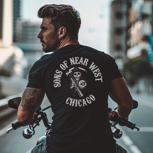 District 012 - Near West: Chicago Police Sons of Anarchy Inspired Tee Shirt