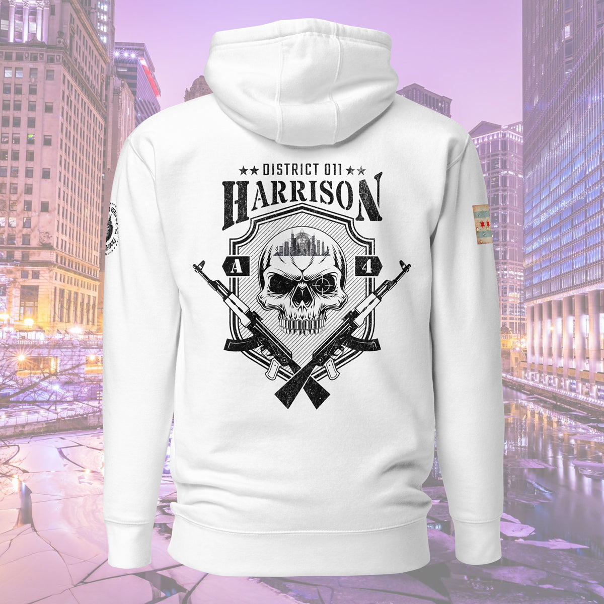 District 011 - Chicago Police 011th District Harrison “Sniper Skull” Hoodie by Alpha Wear