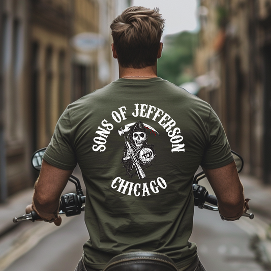 District 016 - Jefferson Park: Chicago Police Sons of Anarchy Inspired Tee Shirt