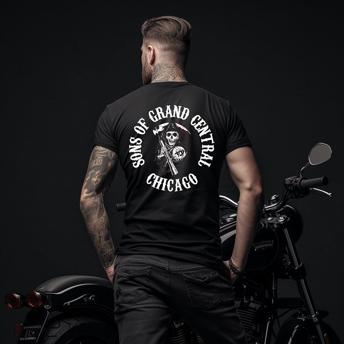 District 025 - Grand Central: Chicago Police Sons of Anarchy Inspired Tee Shirt